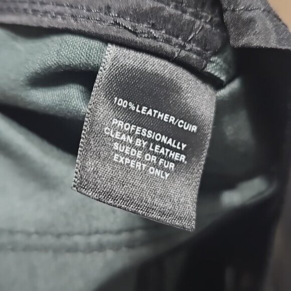 Lafayette 148 New York Black Leather Skinny Jeans Size 14 Mercer - Picture 3 of 7